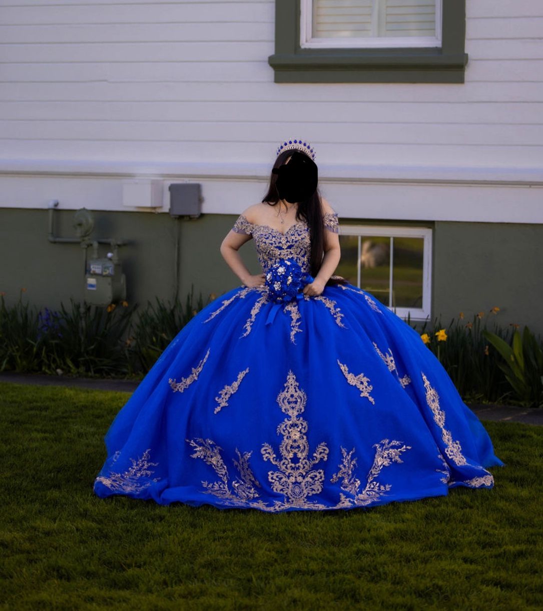 Royal blue quince dress