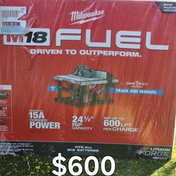 MILWAUKEE M18 FUEL TABLE SAW KIT