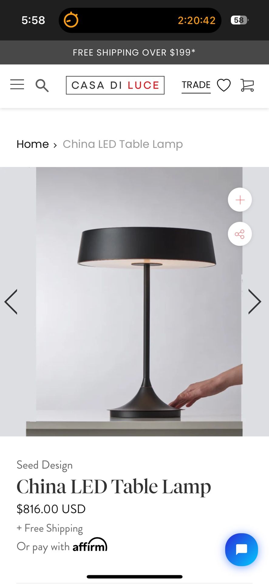 China LED Lamp By Seed Design