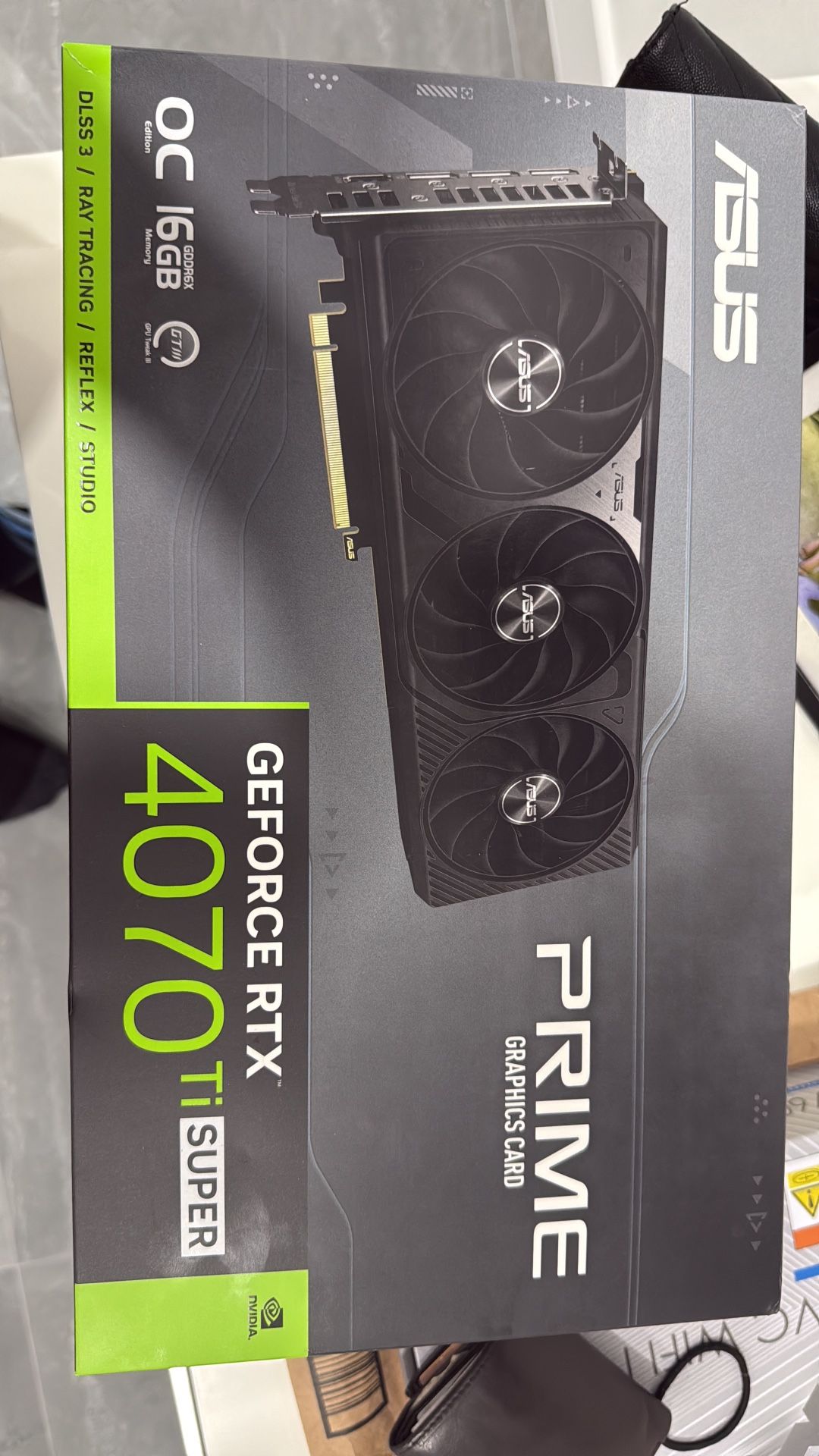 ASUS Prime GeForce RTX™ 4070 Ti Super OC 16GB GDDR6X Graphics Card (PCle® 4.0, 16GB GDDR6X, DLSS 3, HDMI 2.1a, DisplayPort™ 1.4a