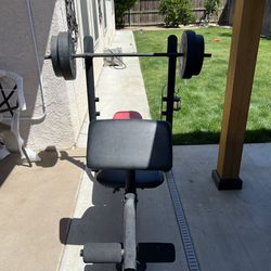 Weider Pro Bench With Weights
