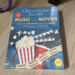 Movie Song Trivia Crossword Jigsaw Puzzle | 2 in 1 Fun Puzzle 