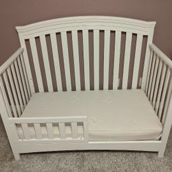 Crib (Picture Shows Toddler Rail But Also Comes With Infant Rail)