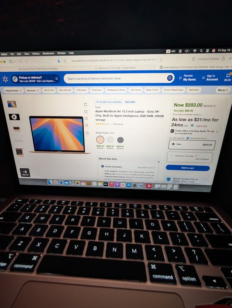 MacBook Air 13 Inch Gold