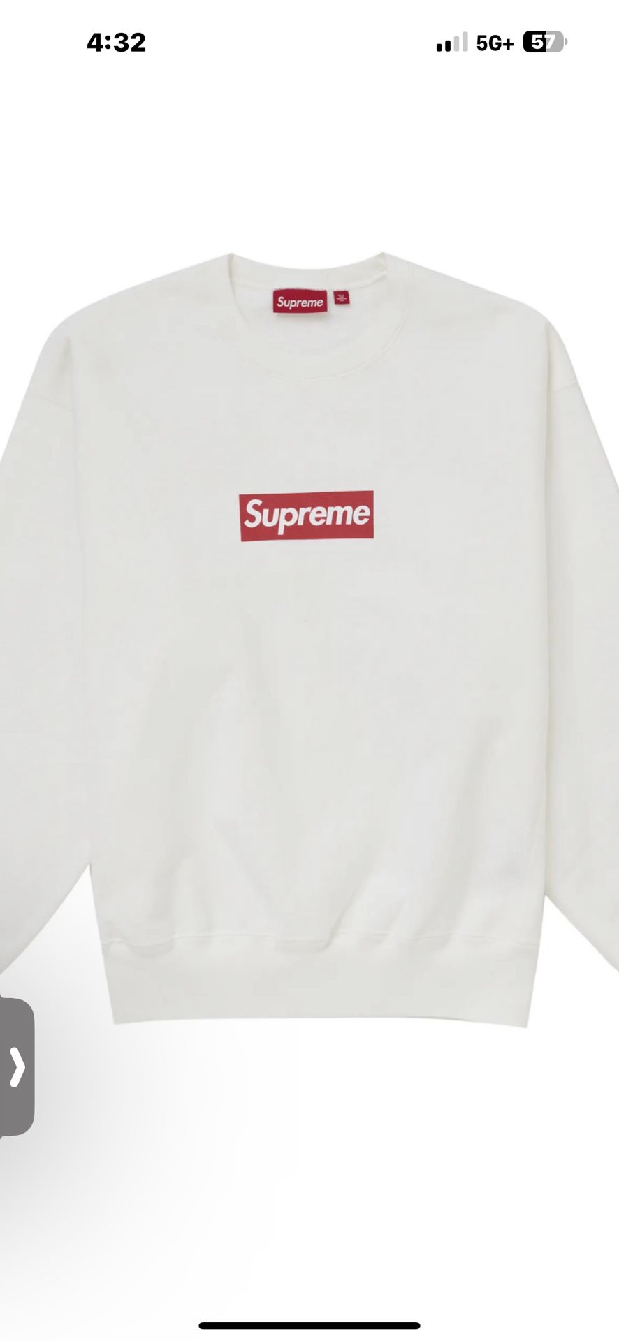 Supreme Washed Box Logo Crewneck