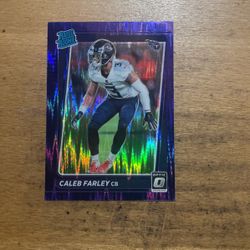 2021 OPTIC BLUE HYLER CALEB FARLEY RATED ROOKIE CARD 