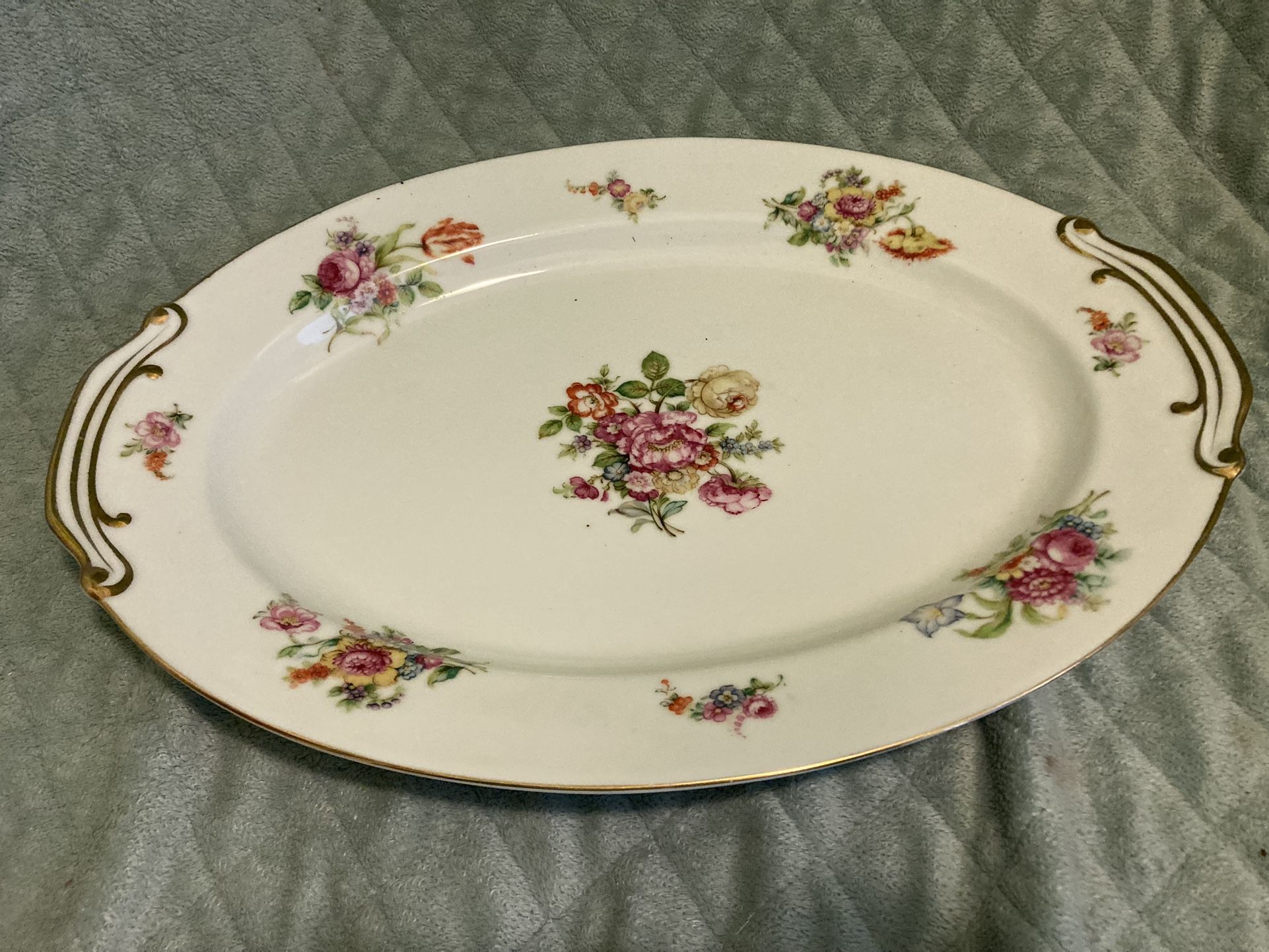 Platter-IMPERIAL CHINA OCCUPIED JAPAN FLORAL Noritake CHINA