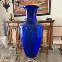 Huge Cobalt Colored Vase