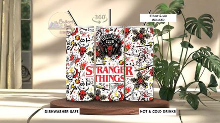 Stranger Things 20 Oz Stainless Steel Tumbler (READ DESCRIPTION)