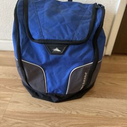 High Sierra helmet and boot motorcycle gear bag