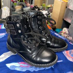 Girls Badazzle Combat Boots 