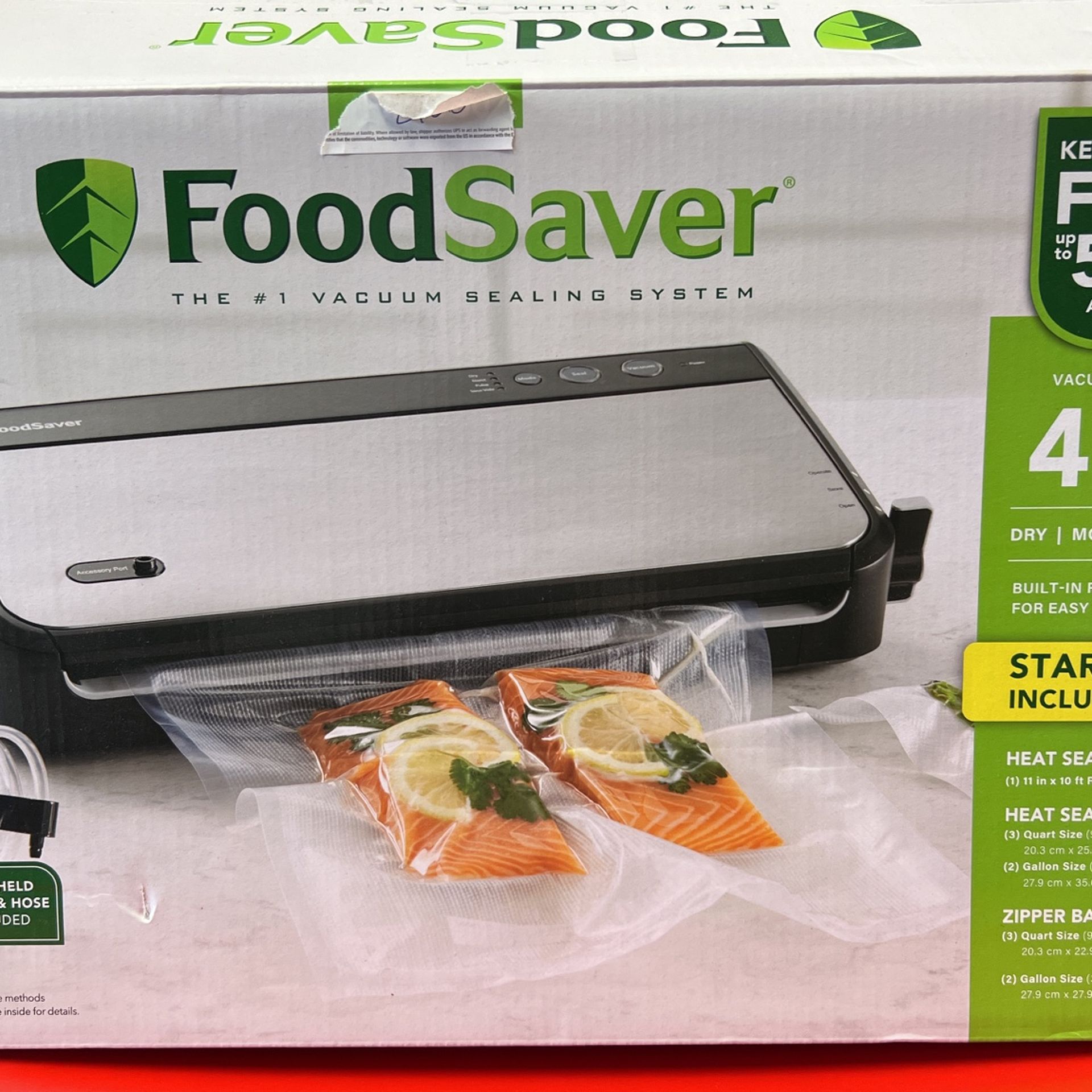 FoodSaver Vacuum Sealing System with Handheld Sealer Attachment FM2900