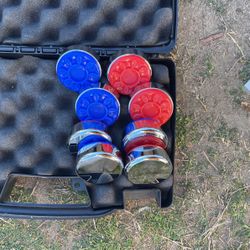 shuffle board pucks