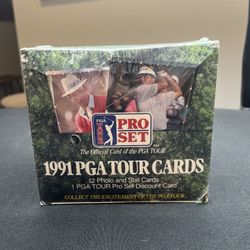 1991 Pro Set Golf PGA Tour Cards Factory Sealed Box-36 unopened Packs