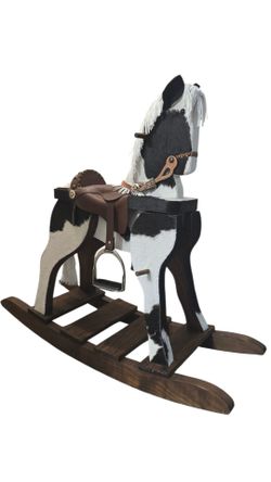 Refurbished Antique Rocking Horse Customized One of a kind