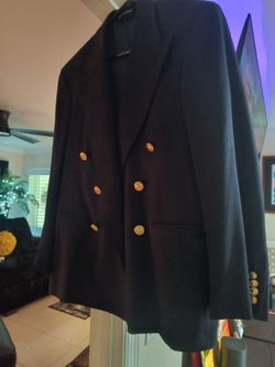 Ralph Lauren polo men Blazer medium navy blue  with gold buttons