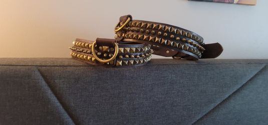Stud And Spike Large Dog Collar