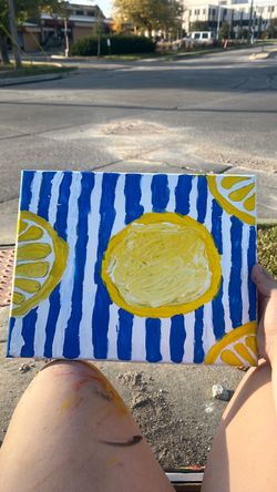 Lemon painting