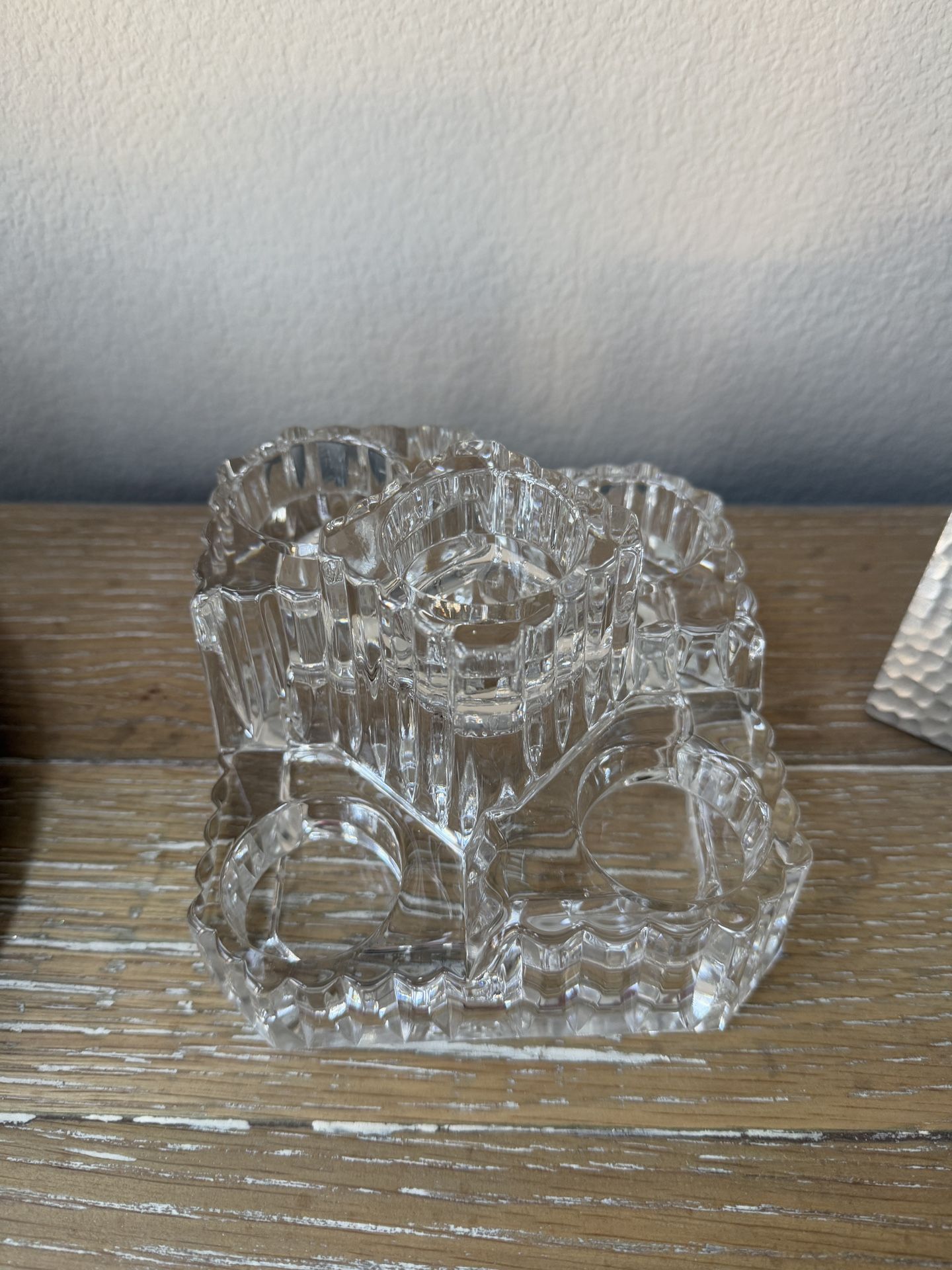 Crystal tea light candle decor holder