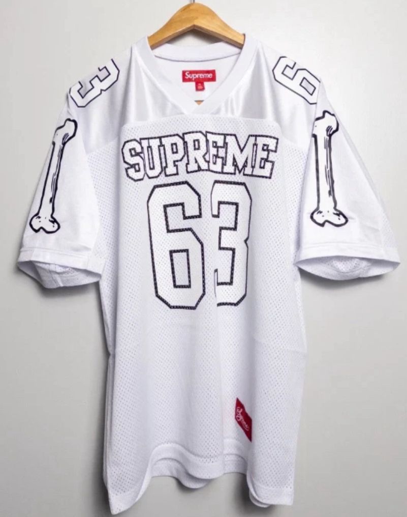 Supreme FW25 Bones Graphic Logo Football Jersey Size S-XL