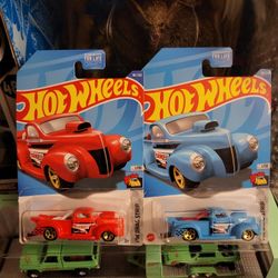 2022 Hot Wheels 181/250 '40 Ford Pickup - LOT OF TWO