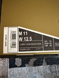 Under Armour Curry “Unanimous Pack” Men’s Size 11 Basketball Shoes w/ Box