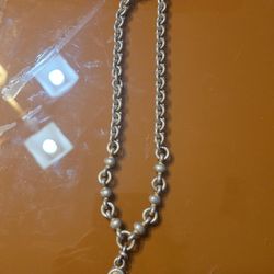 Silver Tone Monet Necklace Good Condition 