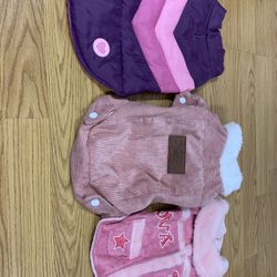 3 Medium Size Warm Dog Coats