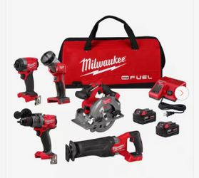 NEW Milwaukee M18 FUEL 5-Tool Combo Kit (Model 3697-25) - High Power Professio