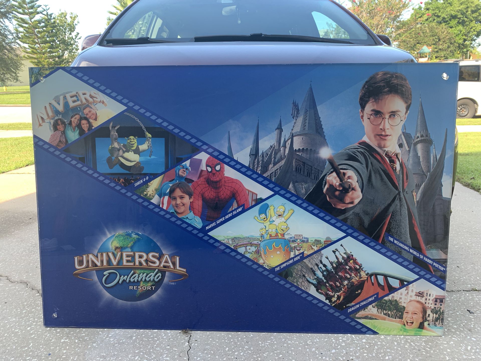 Universal Studios Acrylic Display