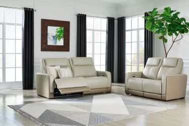  Brown - 2 Pc Power Reclining Sofa, Loveseat