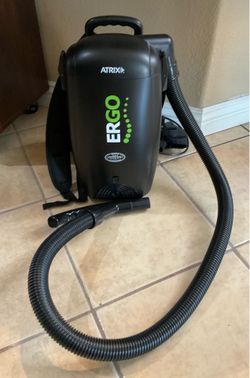Atrix Ergo Hepa Filter Portable Backpack Vacuum