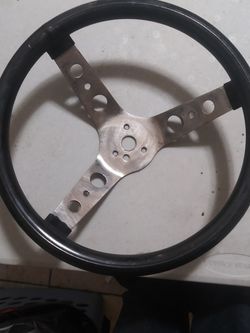 Vintage 60s Vw Bug, Lowrider, Bomb Steering Wheel.