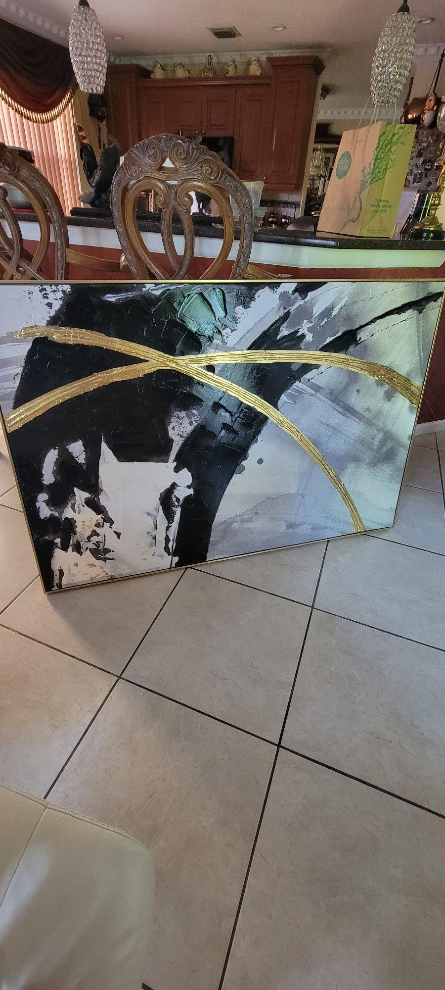 Beautiful Art With Gold Frame.