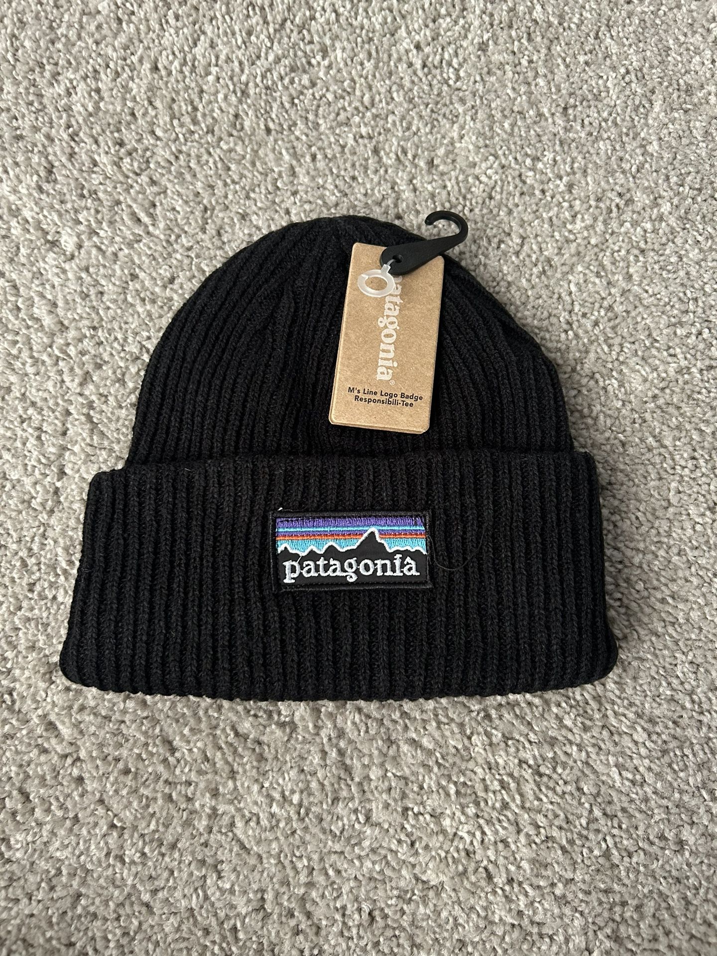 Patagonia Box Logo Beanie 'Black'
