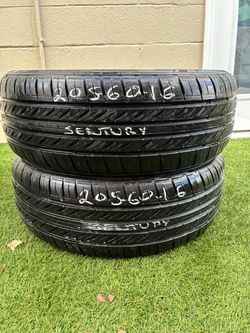2 USED TIRES 205/60/16 SENTURY TOURING $120 CASH PRICE MOUNTED & BALANCE
