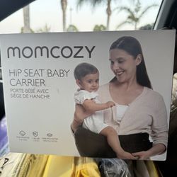 Momcozy Hip Seat Baby Carrier - Adjustable Waistband with Original 3D Belly Protector, Ergonomic Carrier with Various Pockets for Newborns & Toddlers 