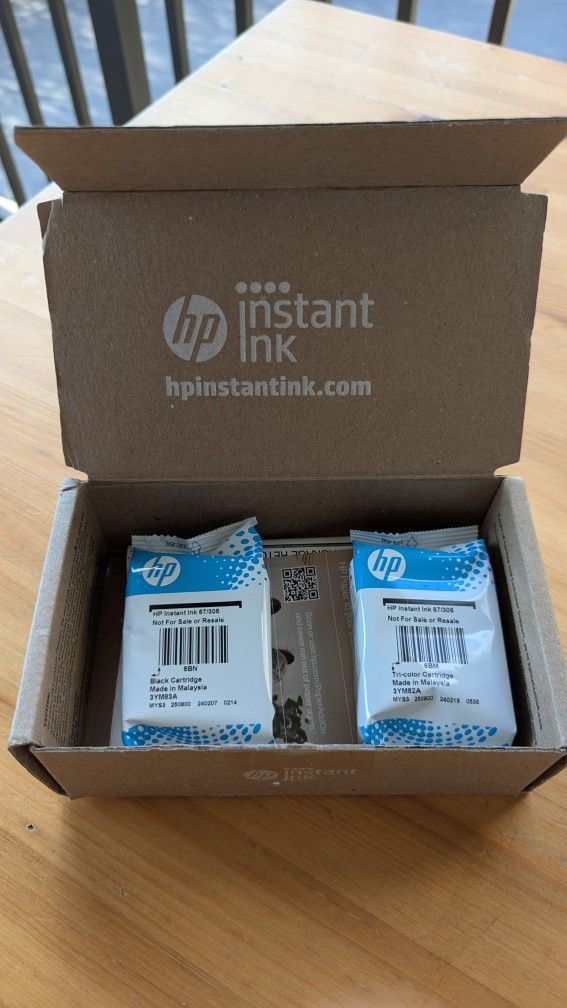 HP 67 Instant ink cartridges