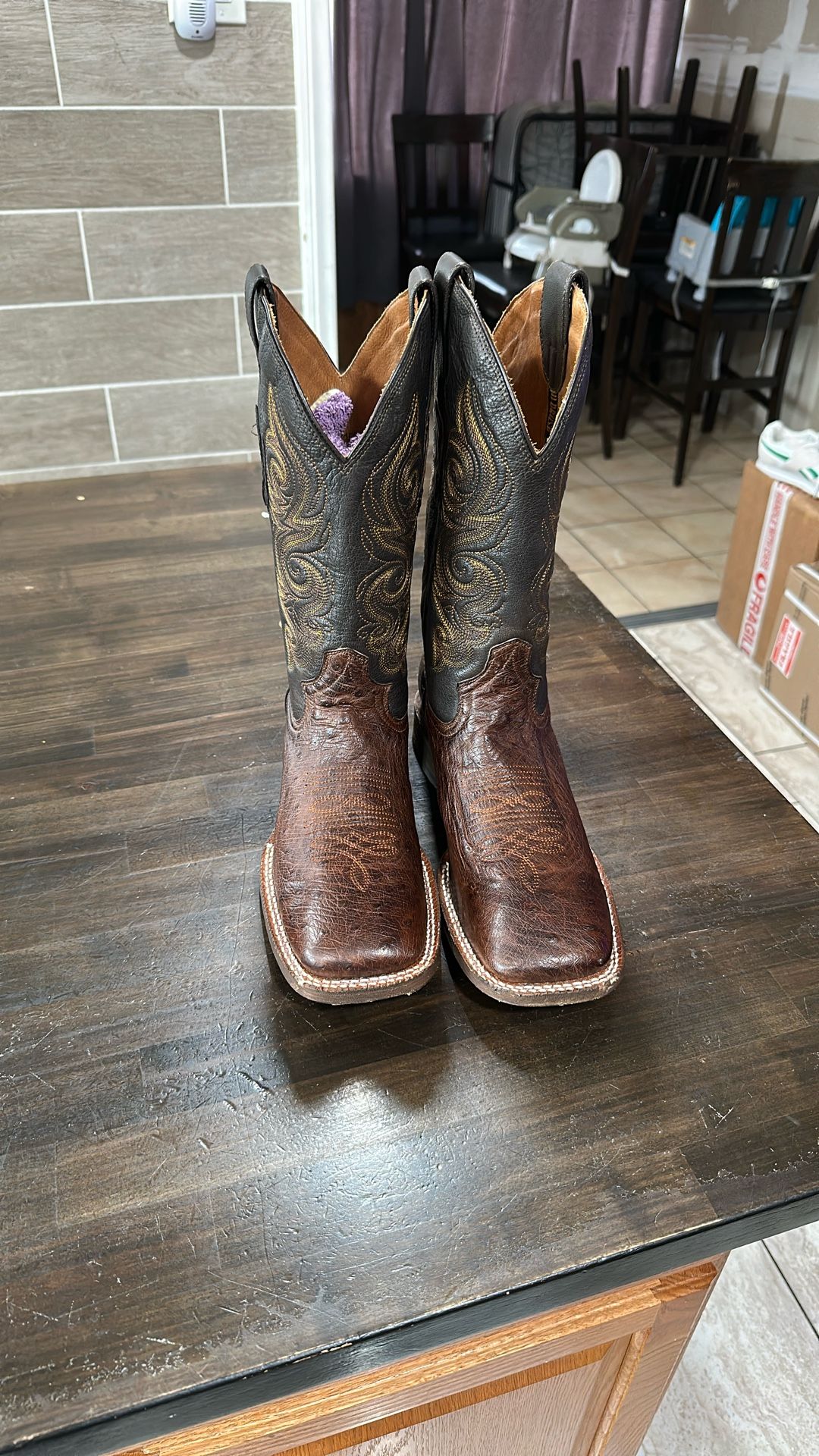 Goldrush Ostrich Boots