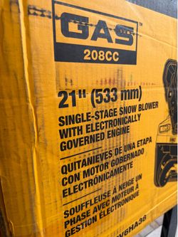 Dewalt single stage snow blower