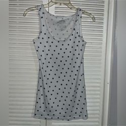 Time and tru White Star Tank Top Size Medium (8-10) 