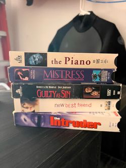 Lot of 5 VHS Tapes Drama Thriller Movies