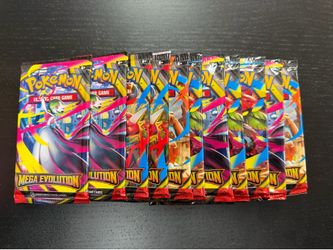 11x Pokémon Mega Evolution Booster Packs - Factory Sealed