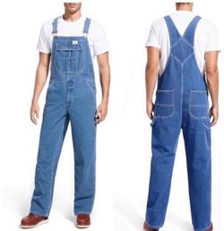 Men's Blue Denim Bib Overalls
