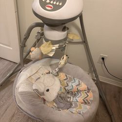 Fisher Price Gray Baby Swing 