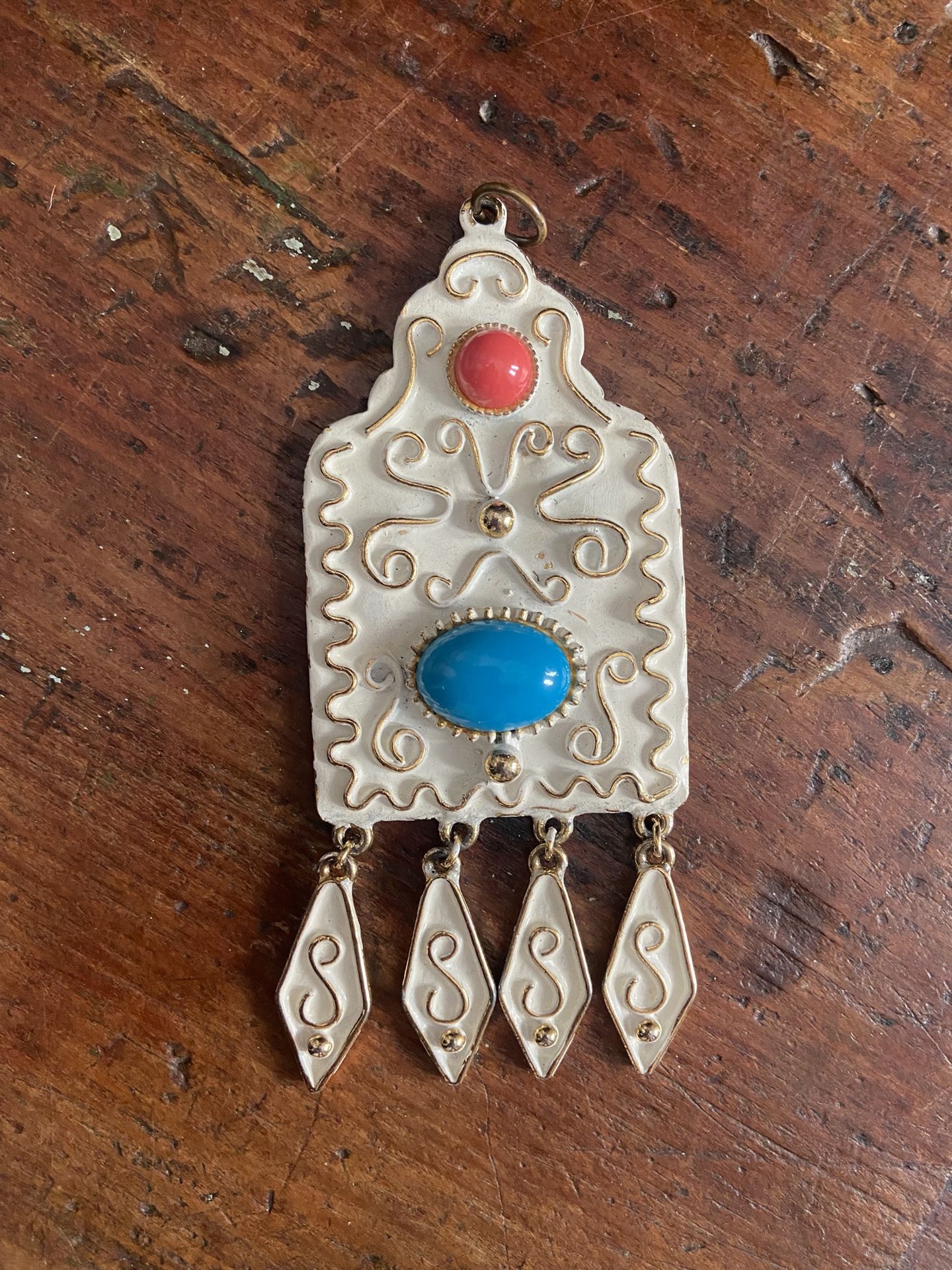 Vintage Florence Enamel Pendant