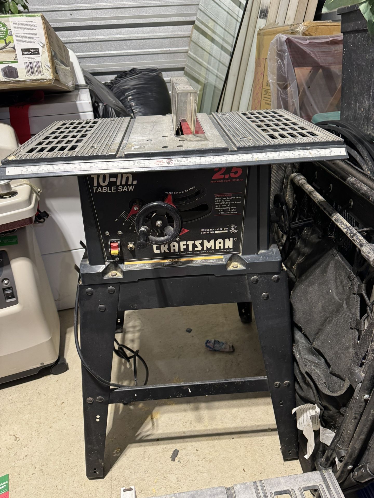 Craftsman 10” Table Saw