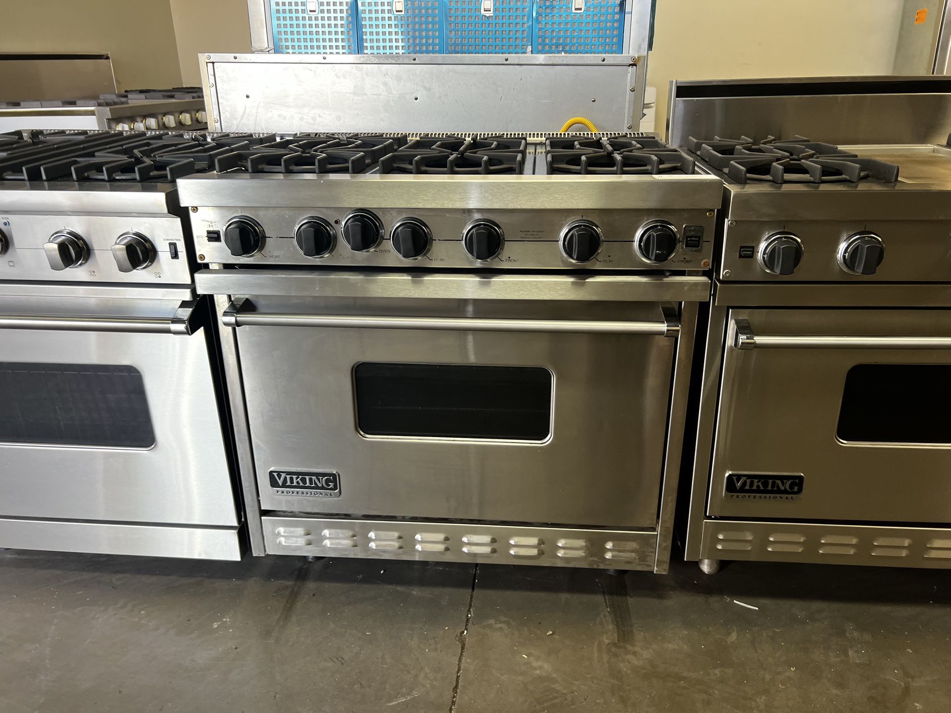 Viking 36”wide All Gas Range Stove Stainless Steel With 6 Burners 