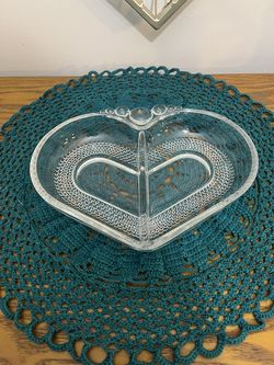 Duncan & Miller Tear Drop Mint Dish  Heart Shaped  (Rare)