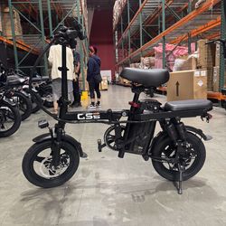 Folding electric bicycle